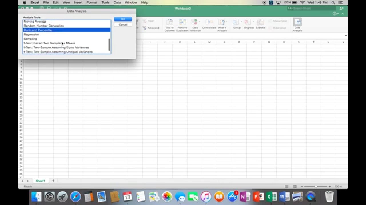 Data Analysis Tool Excel For Mac
